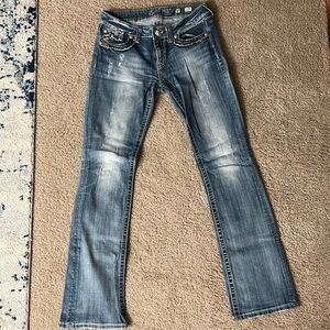 Miss Me Boot Cut Buckle Jeans